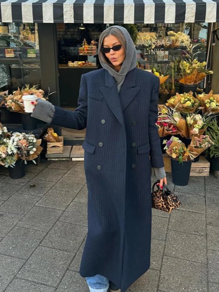 Cappotto lungo doppiopetto Mary