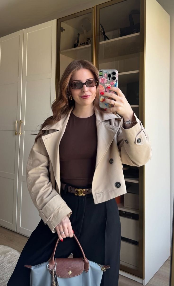 Trench Carla corto doppiopetto