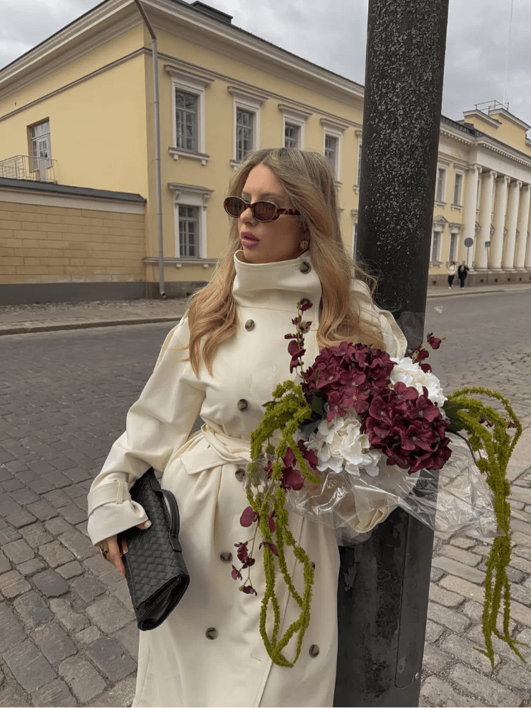 Trench coat Daniela con cintura