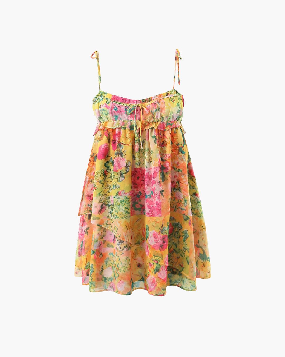 Hermione vestito corto floreale multicolore