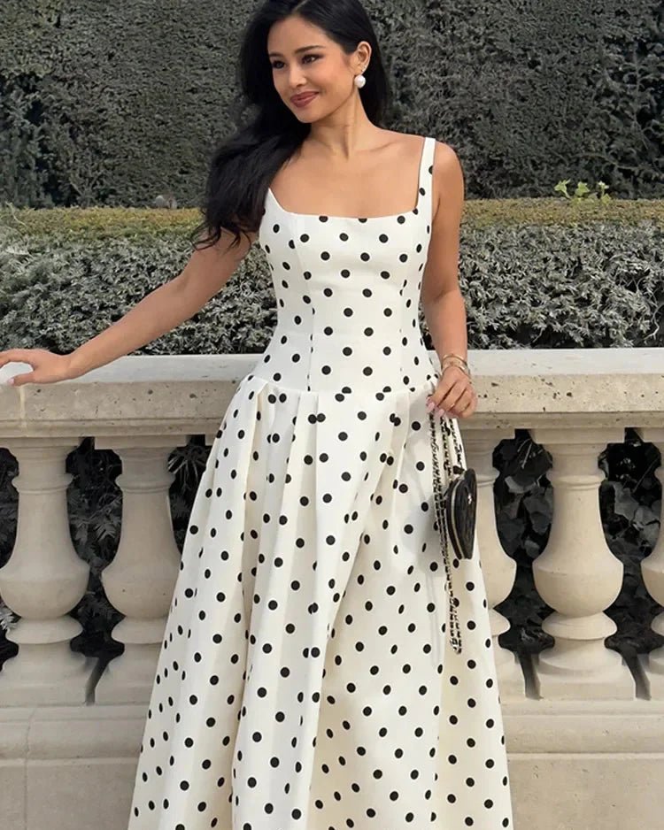 Abito midi a pois Petra
