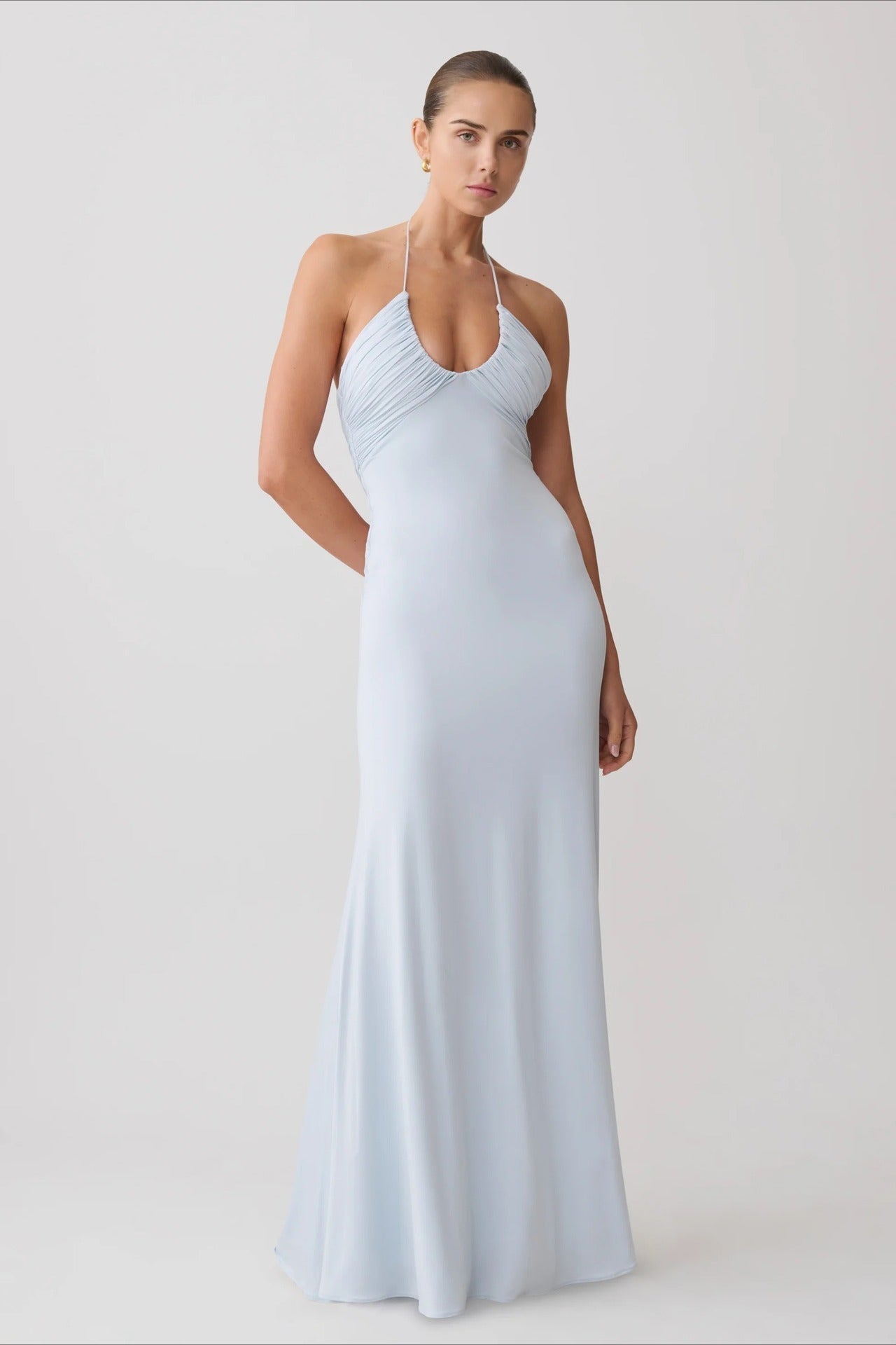 Effie Abito lungo sirena con halter