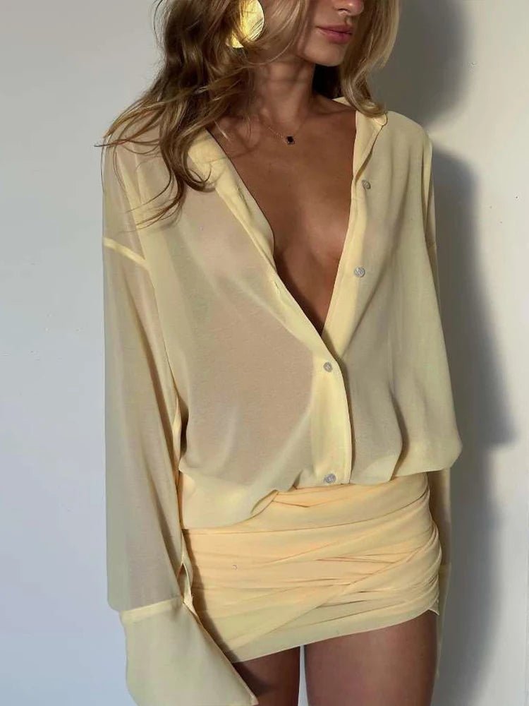 Vestito camicia Maya manica lunga