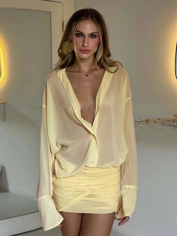 Vestito camicia Maya manica lunga