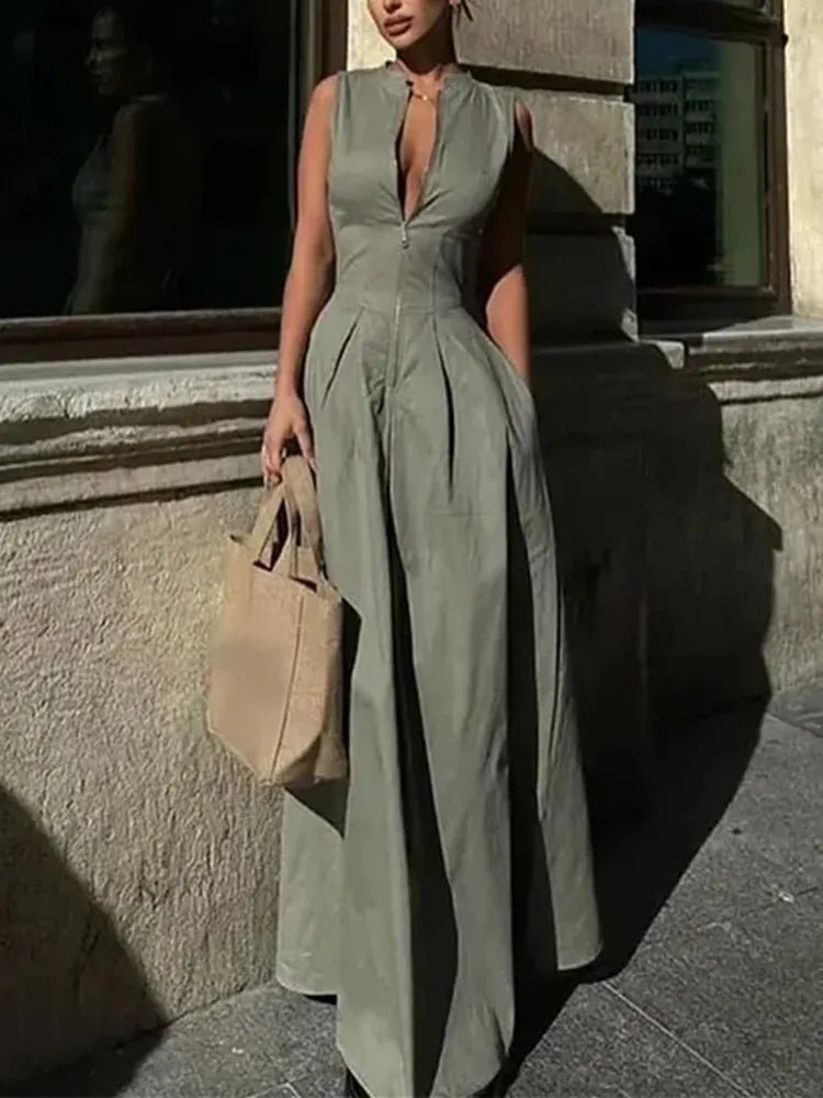 Abito midi senza maniche Celia
