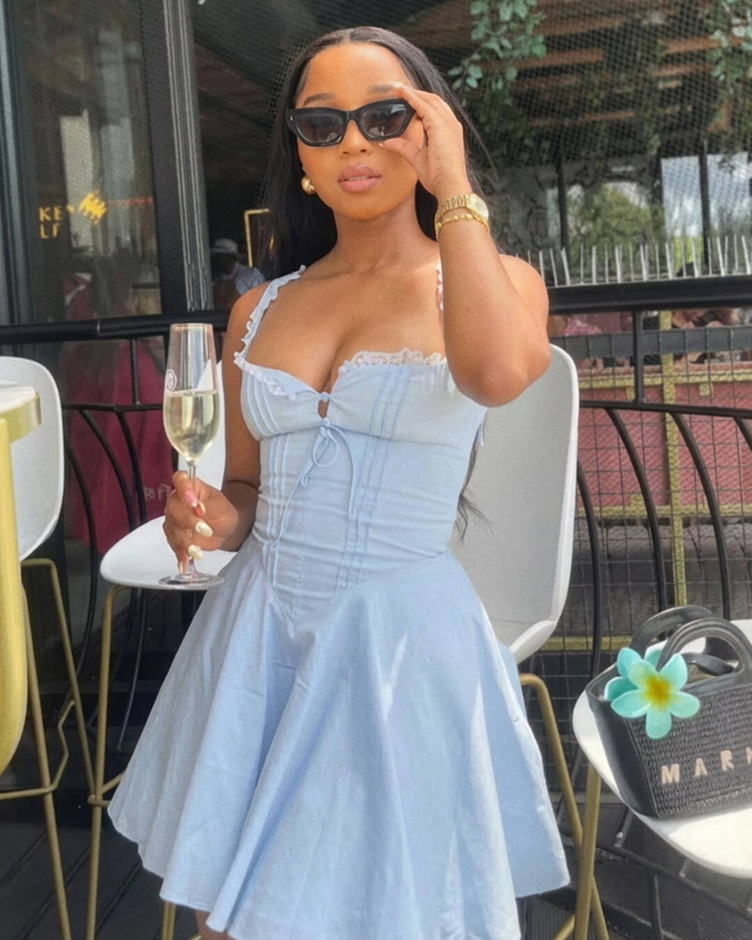 Evelyn abito mini con allacciatura sul retro