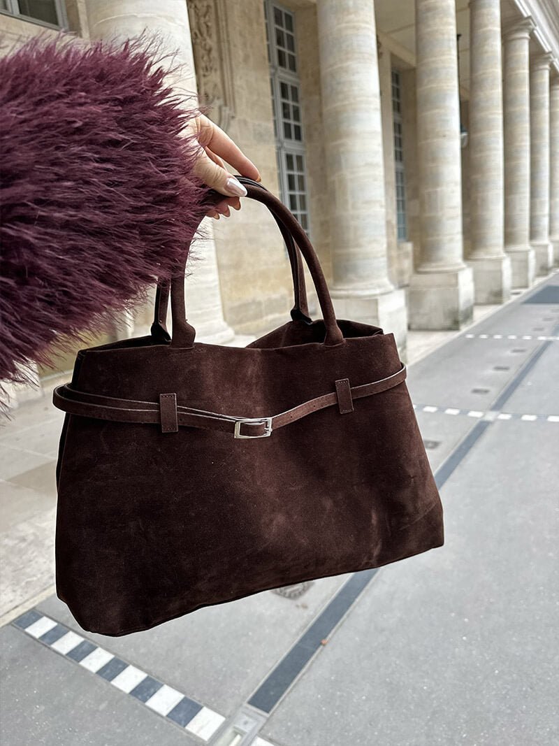 Borsa a tracolla Fiona in suede