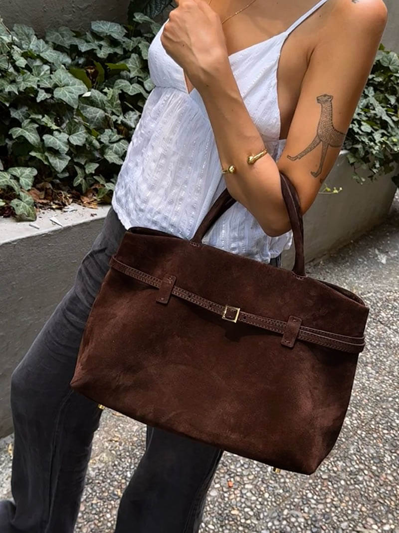Borsa a tracolla Fiona in suede