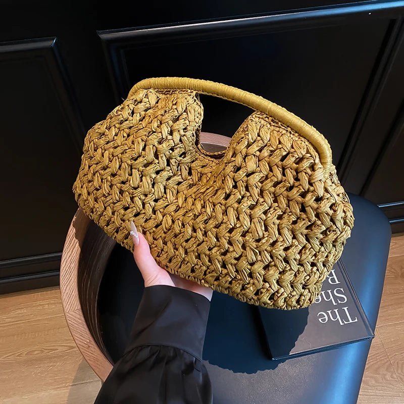 Sabrina tote in rattan intrecciato