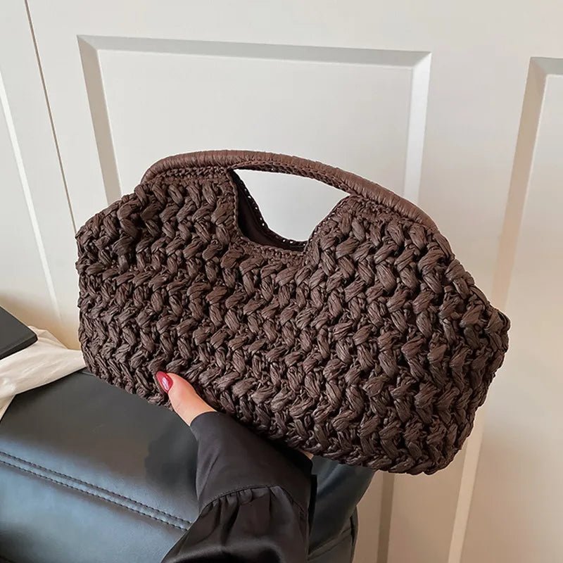 Sabrina tote in rattan intrecciato