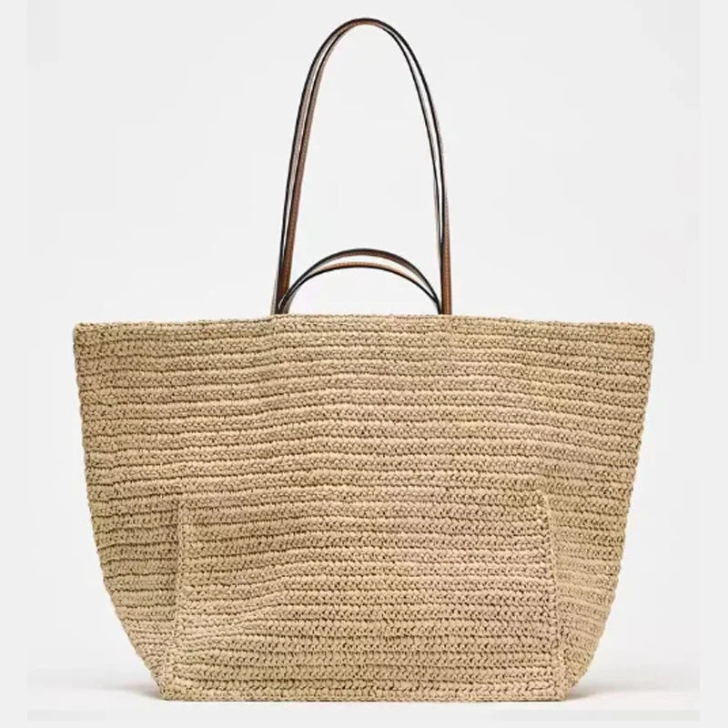 Borsa tote Margot in paglia intrecciata