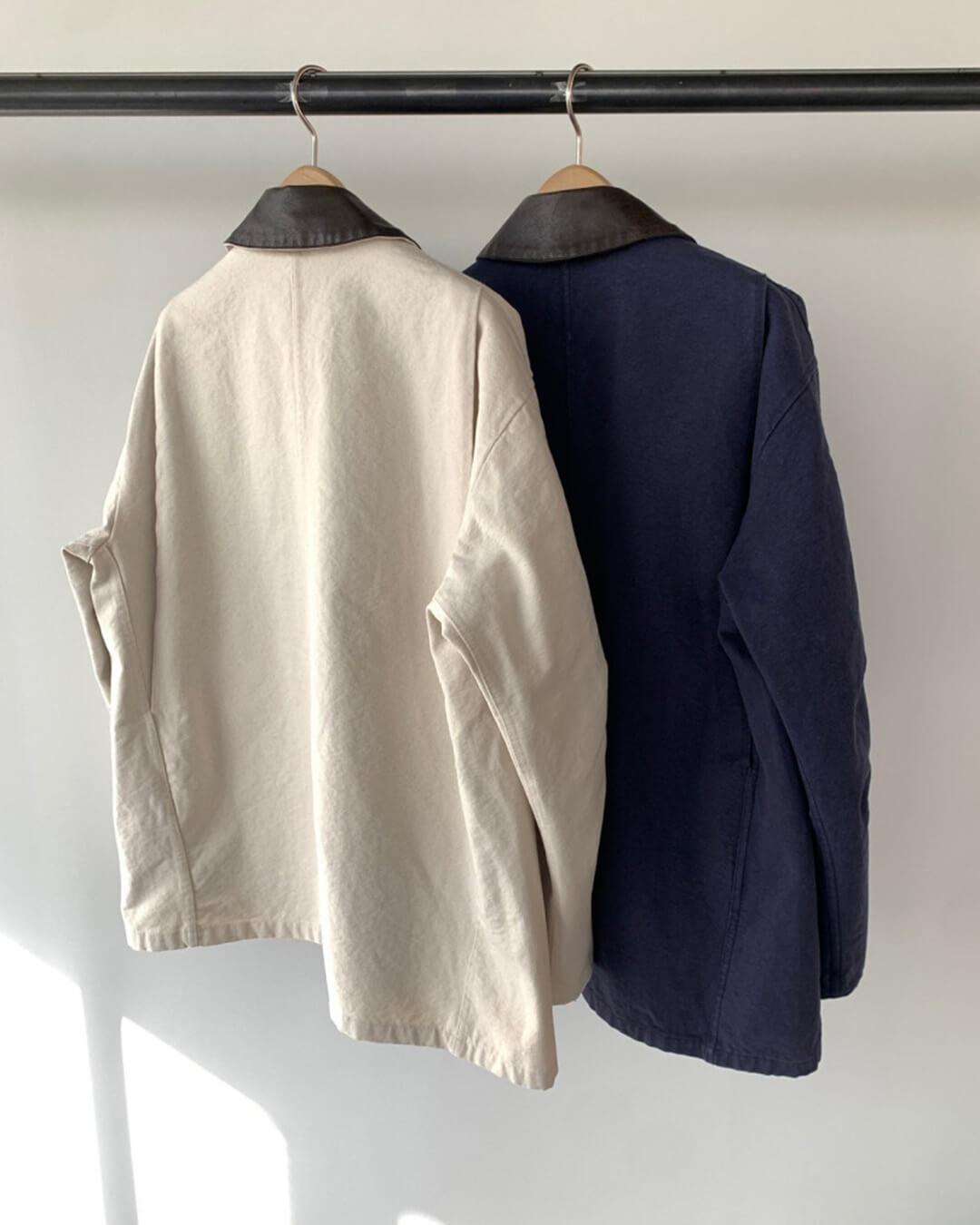 Giacca utility Jane con colletto a contrasto