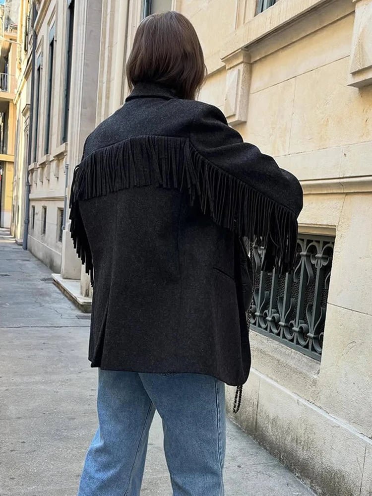 Blazer Claudia con frange decorative