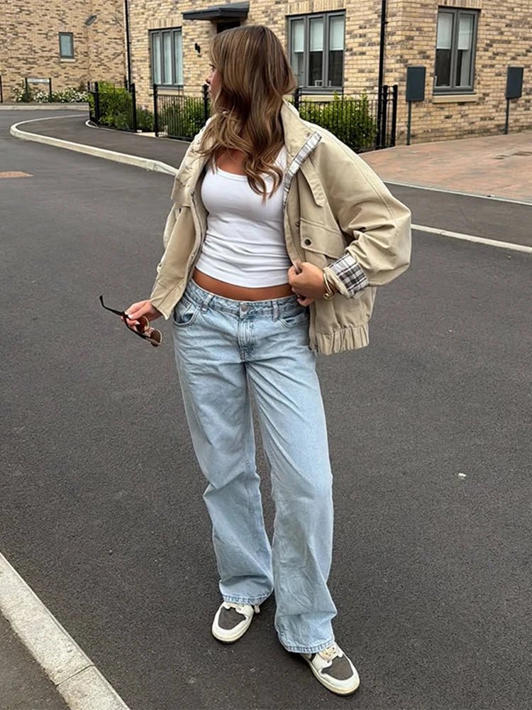 Giacca bomber con collo alto Anna