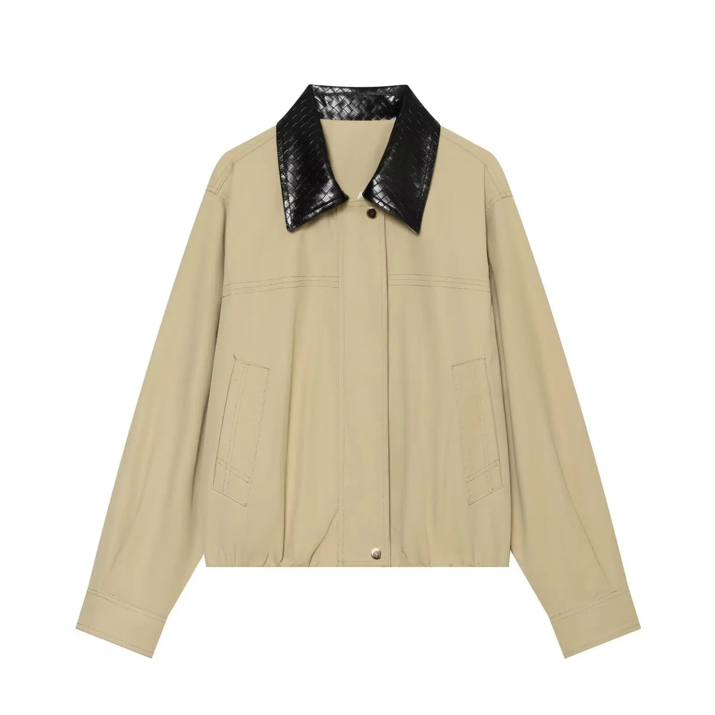Giacca bomber Layla con colletto a contrasto