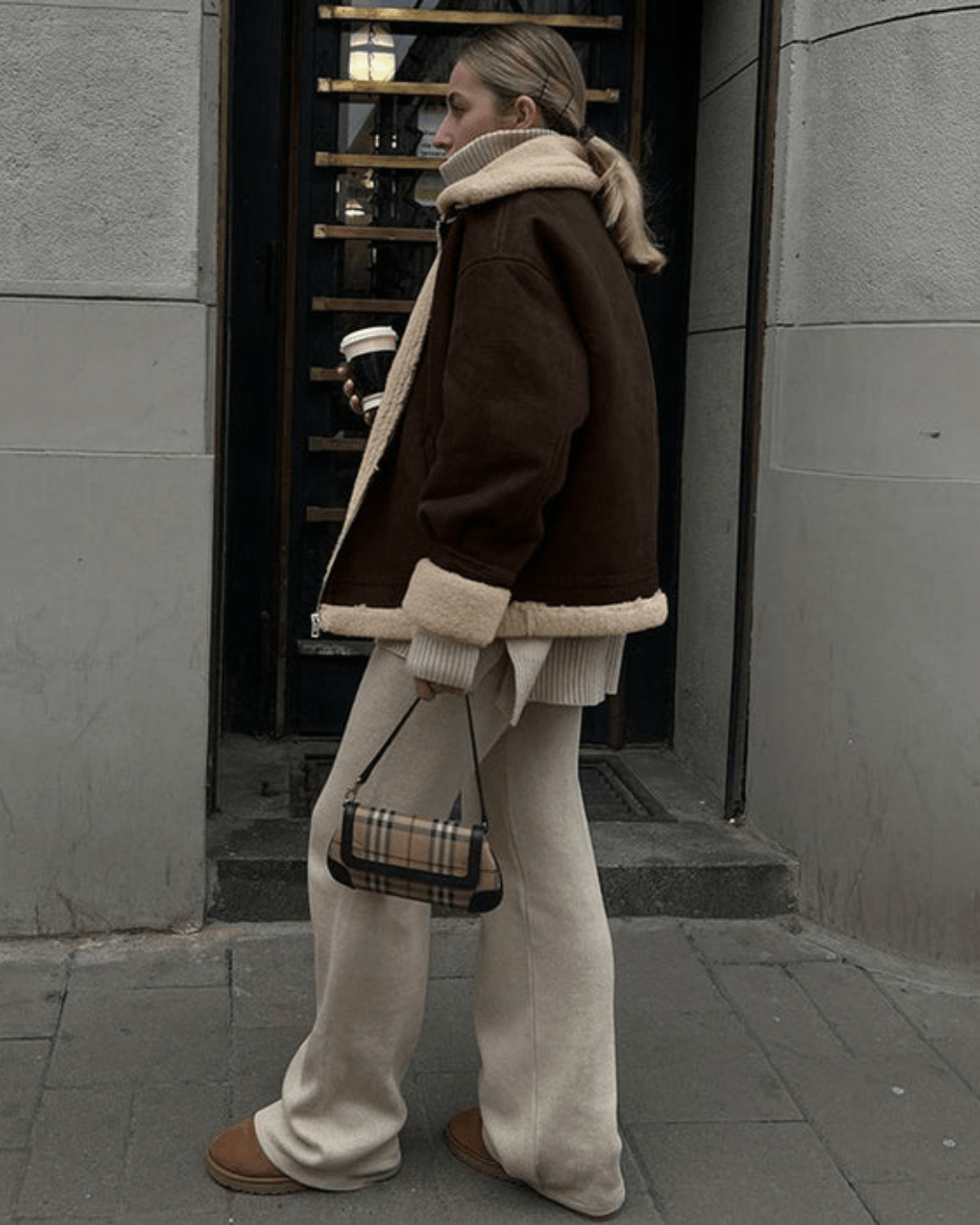 Gina giacca in similpelle scamosciata