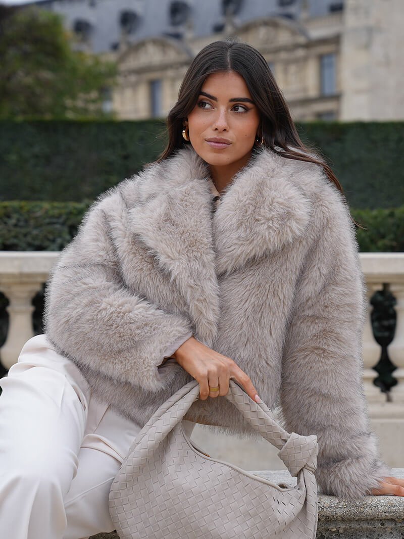 Cappotto Tessa in ecopelliccia