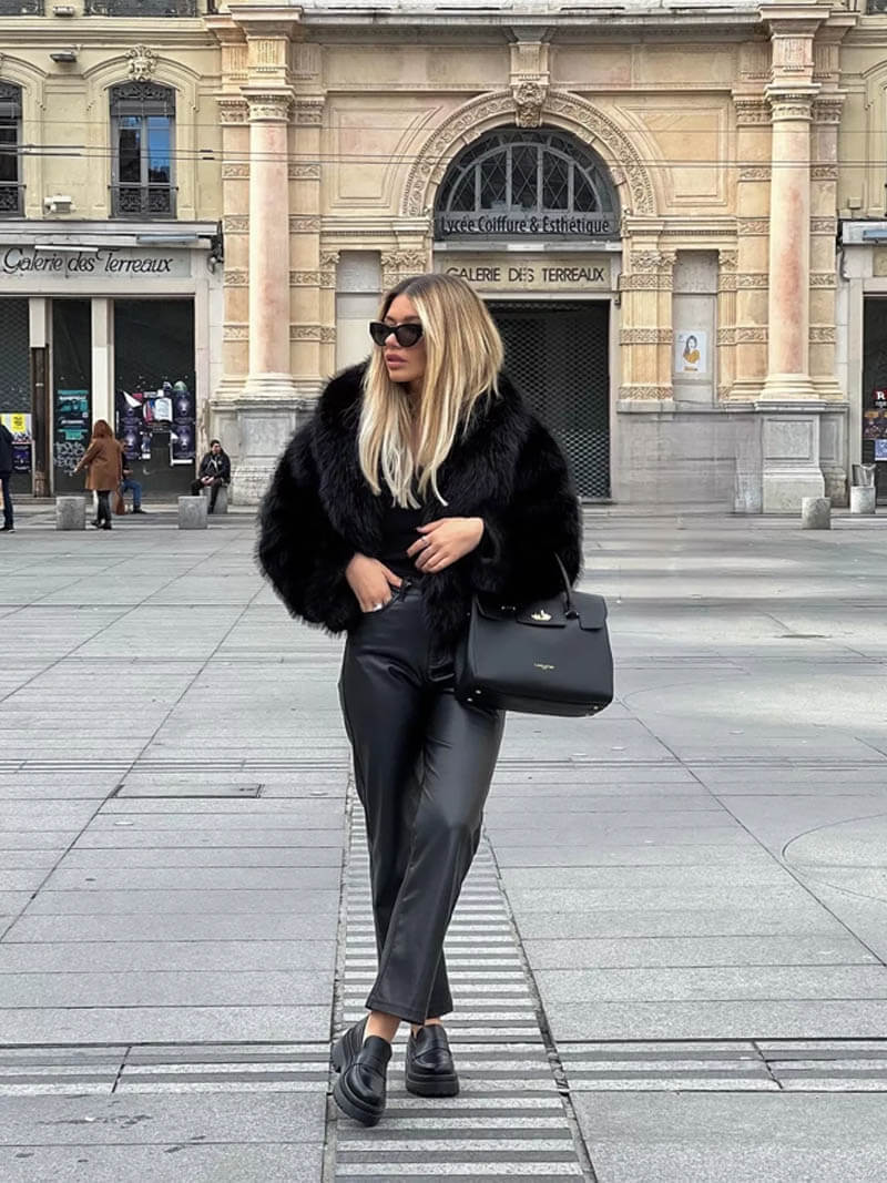 Cappotto Tessa in ecopelliccia