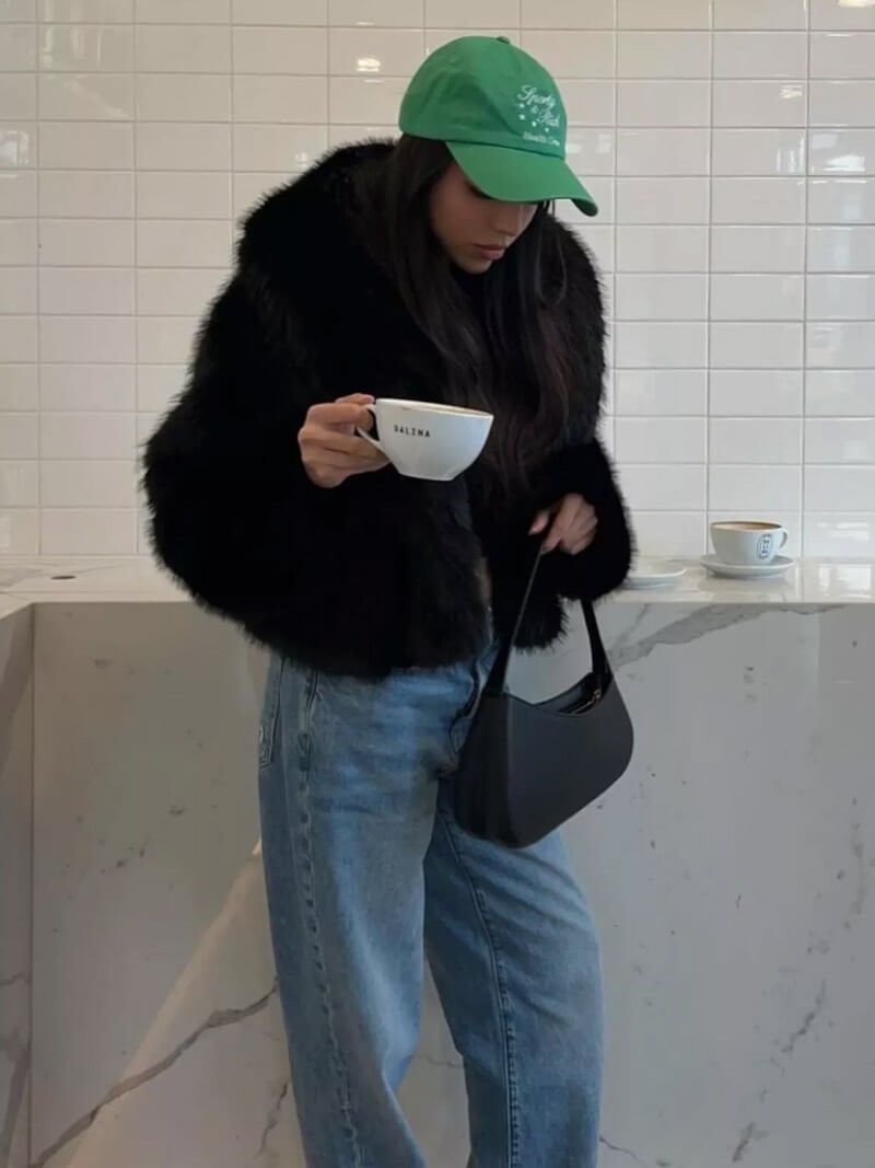 Cappotto Tessa in ecopelliccia
