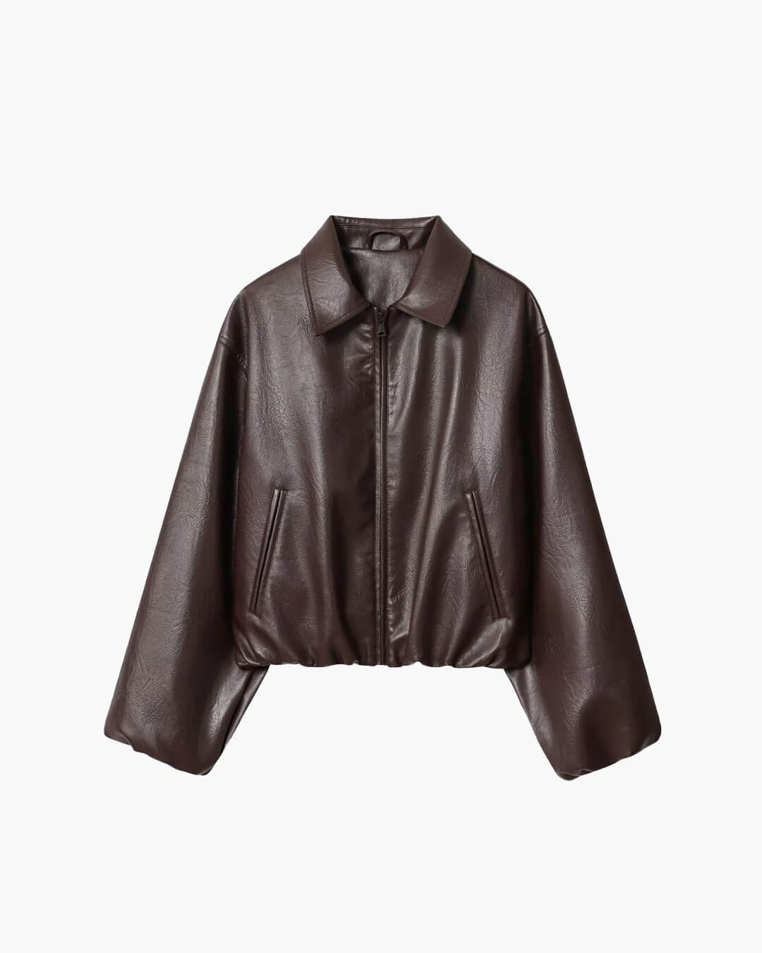 Bomber Sienna in ecopelle