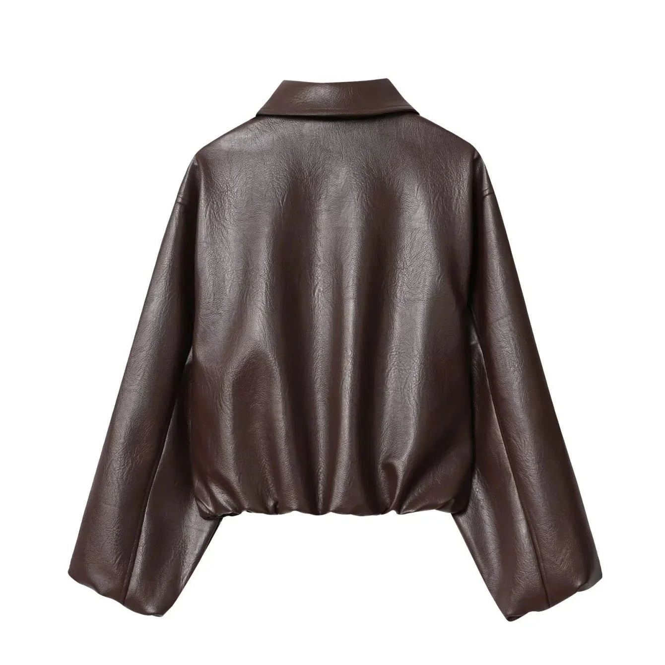 Bomber Sienna in ecopelle