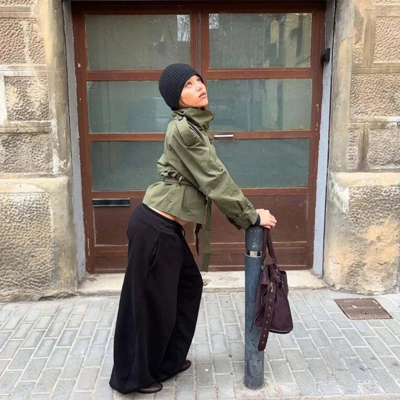 Anna Belted Short Trench Coat