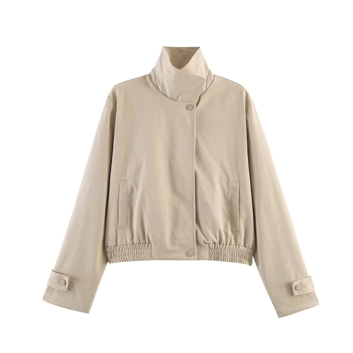Giacca Carla con Collo Alto e Zip