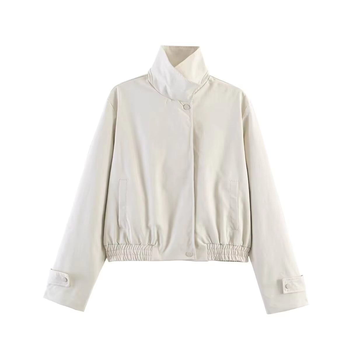 Giacca Carla con Collo Alto e Zip