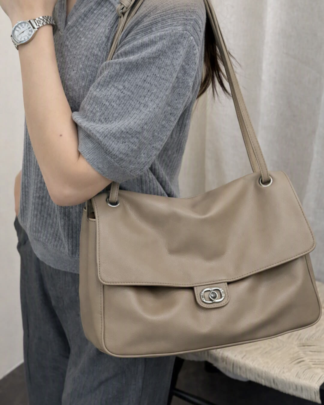 Borsa a Spalla con Fibbia Emma