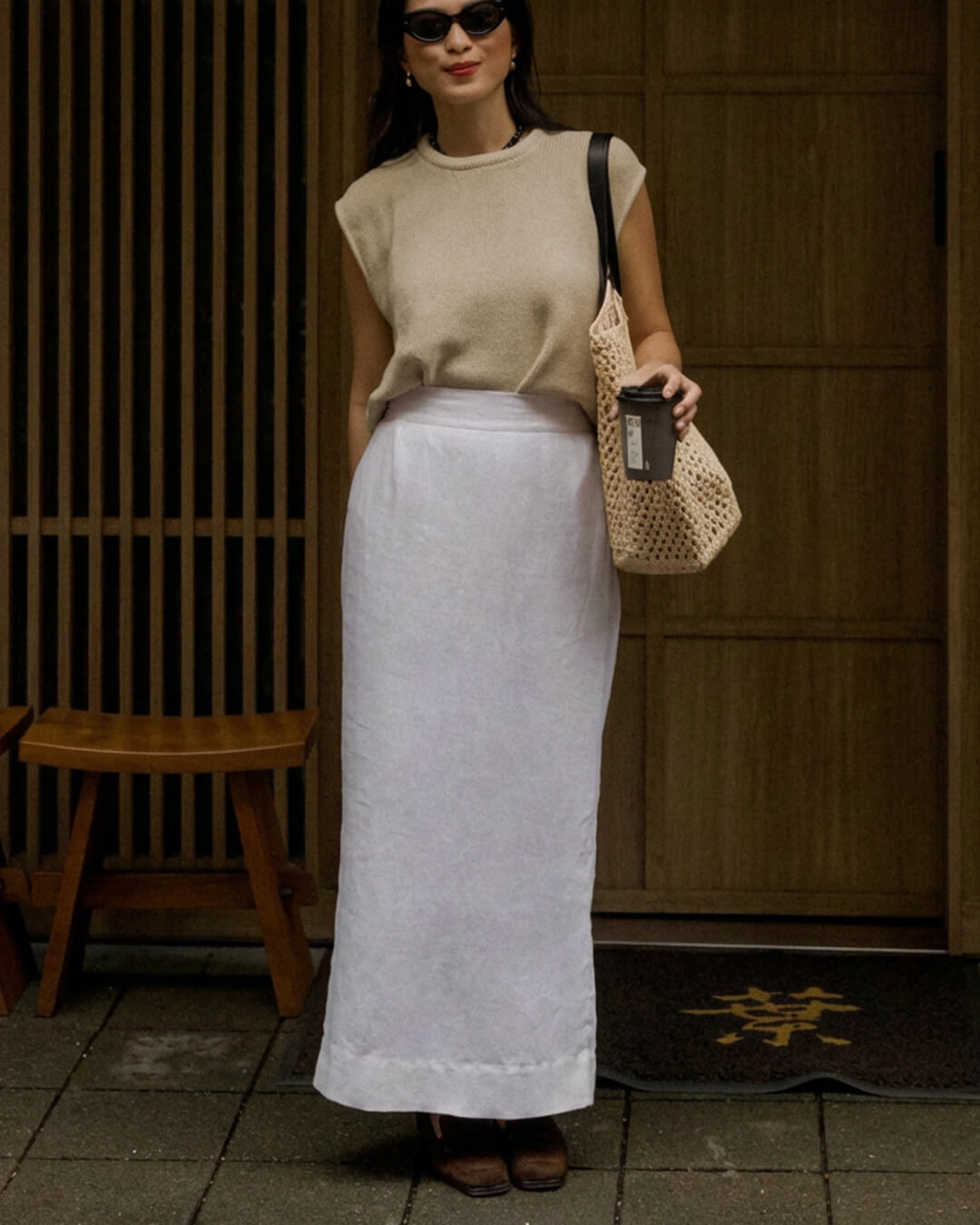 Annalise Set in lino senza maniche