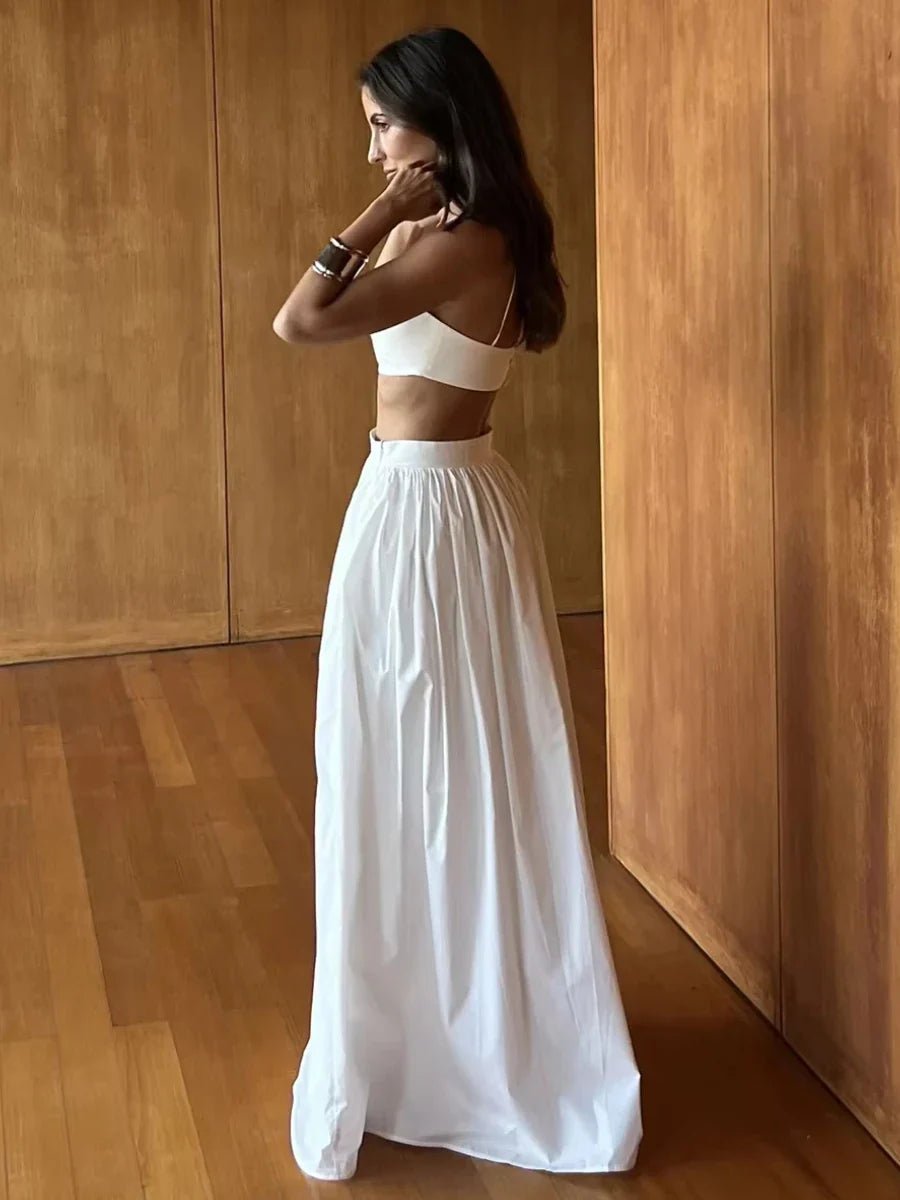 Chanelle Top Corto Senza Spalline - Completo Due Pezzi