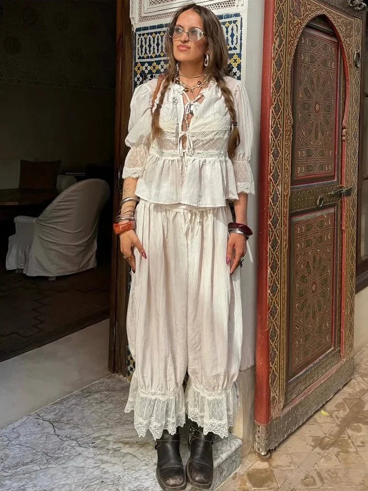 Tuta Lanterna in Pizzo Natasha