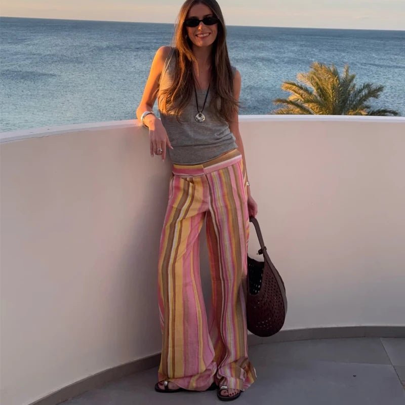 Pantaloni palazzo a gamba larga Sara