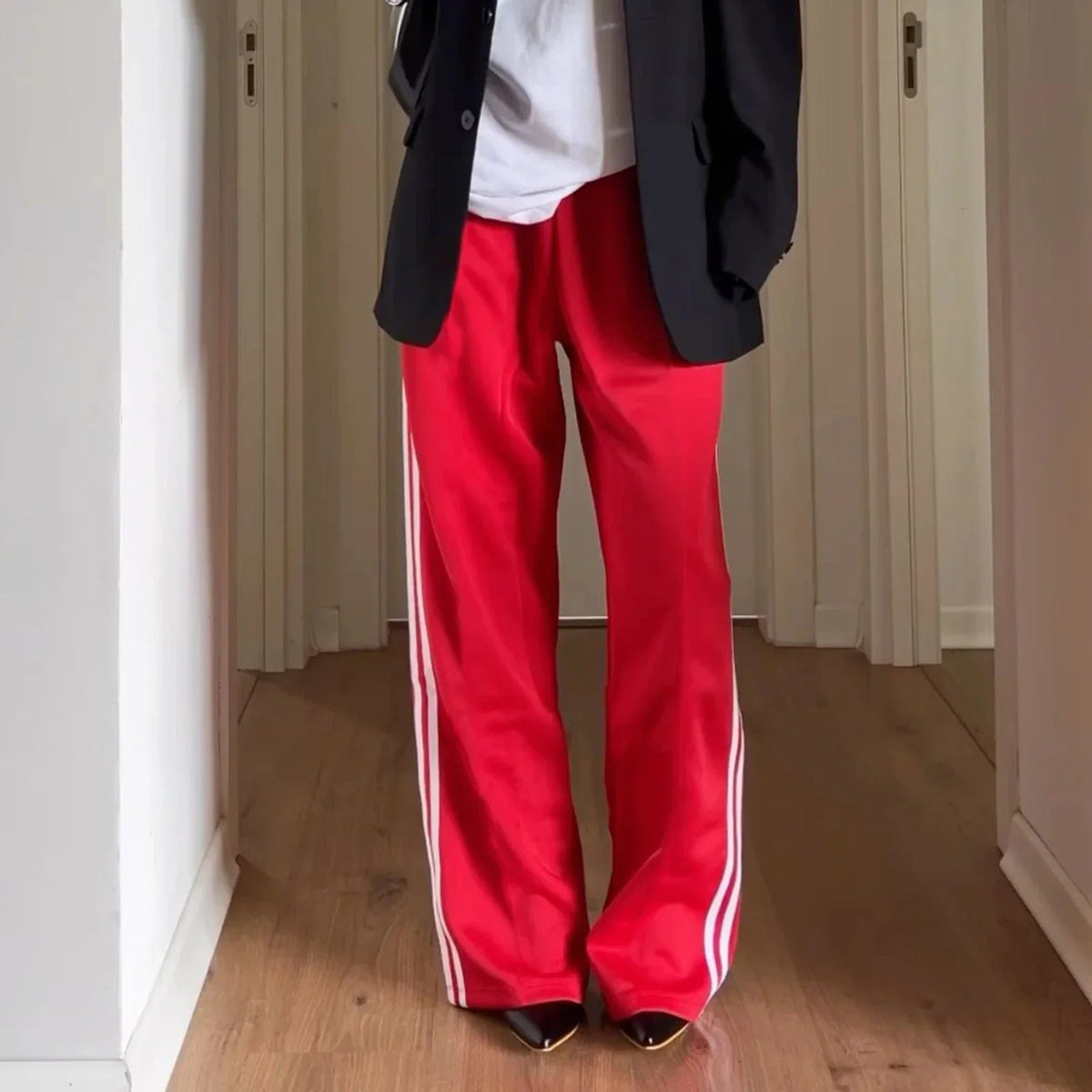 Pantaloni della tuta Gina a righe con coulisse