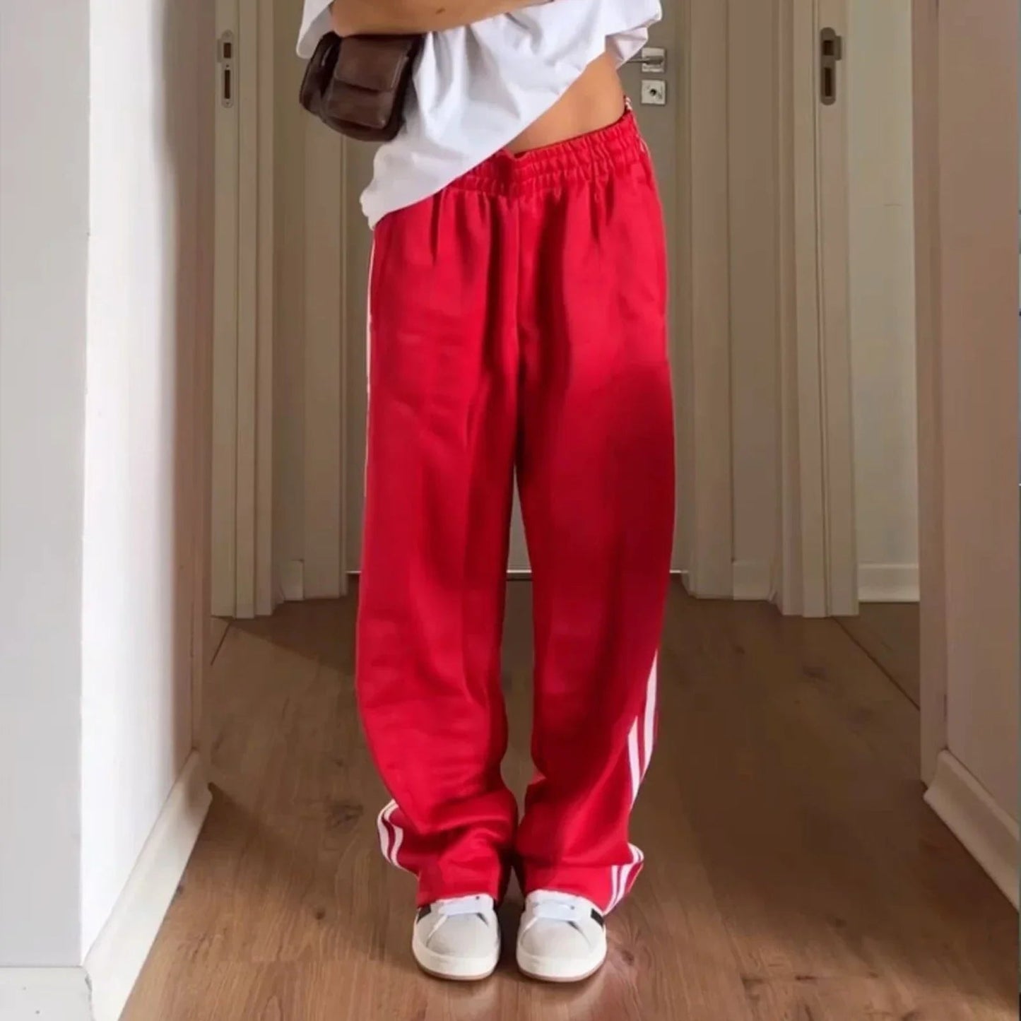 Pantaloni della tuta Gina a righe con coulisse