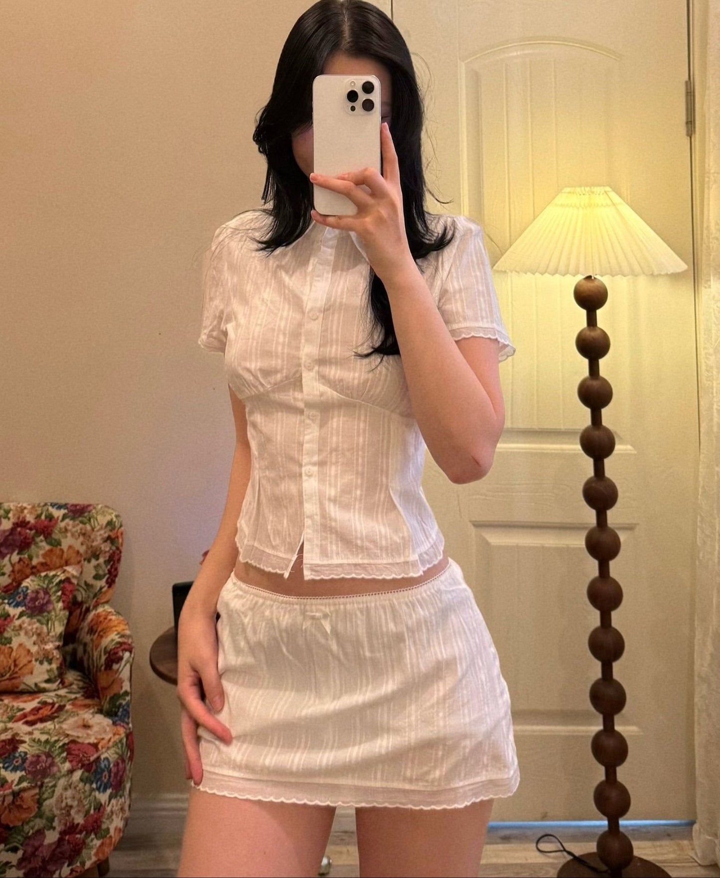 Set skort corto Stellina