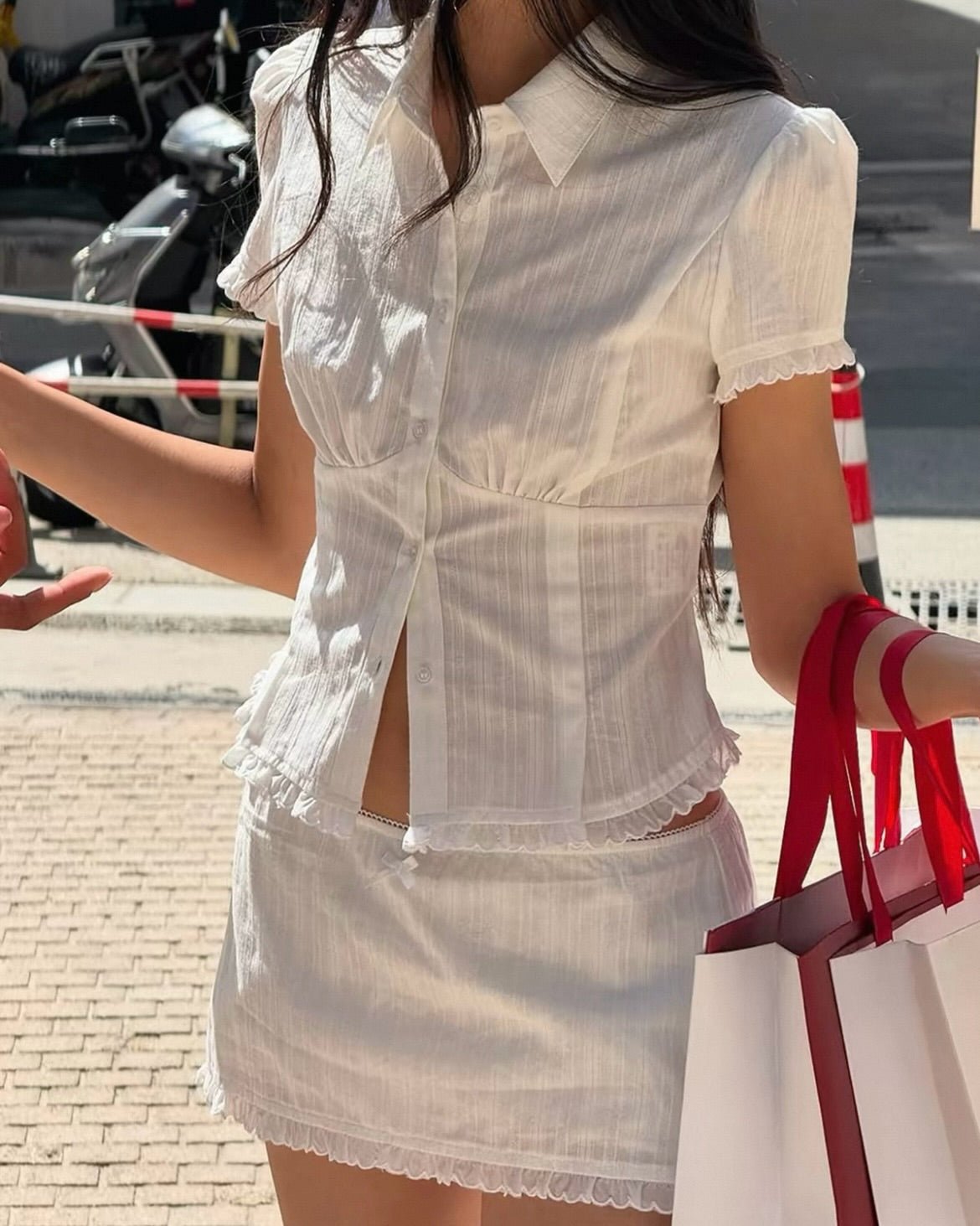 Set skort corto Stellina