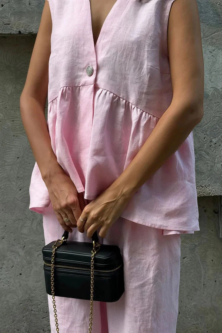 Set gilet con ruches e pantaloni Marlowe