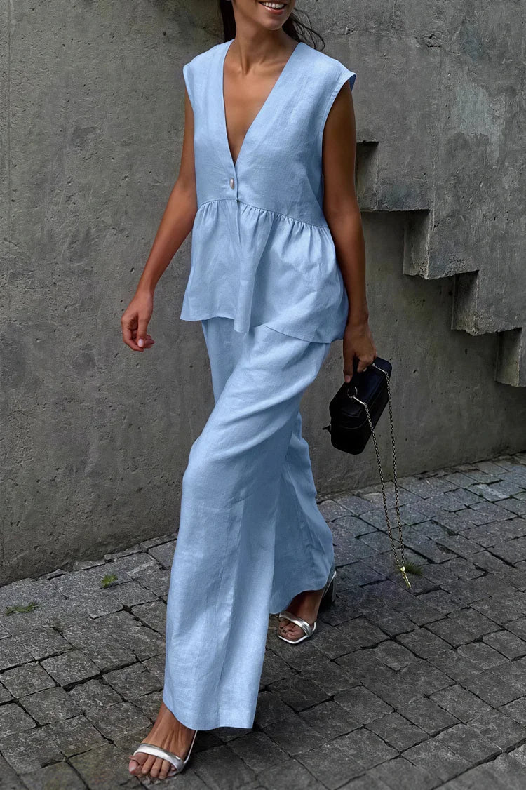 Set gilet con ruches e pantaloni Marlowe