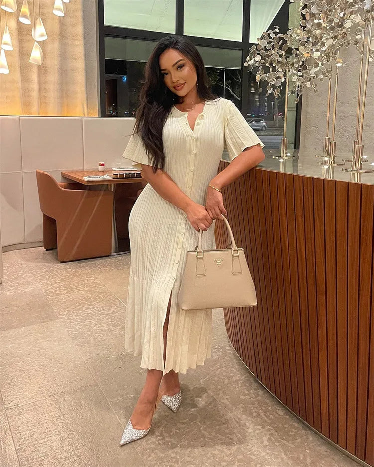 Shelly Abito Maxi Aderente in Maglia