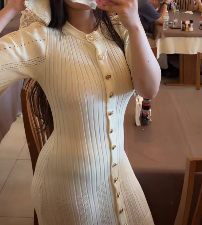 Shelly Abito Maxi Aderente in Maglia