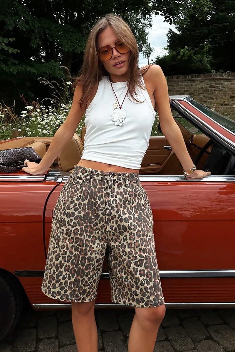 Shorts Carla stampa leopardata