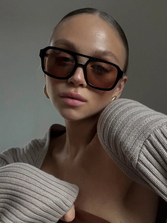 Occhiali da sole cat-eye oversize Monica