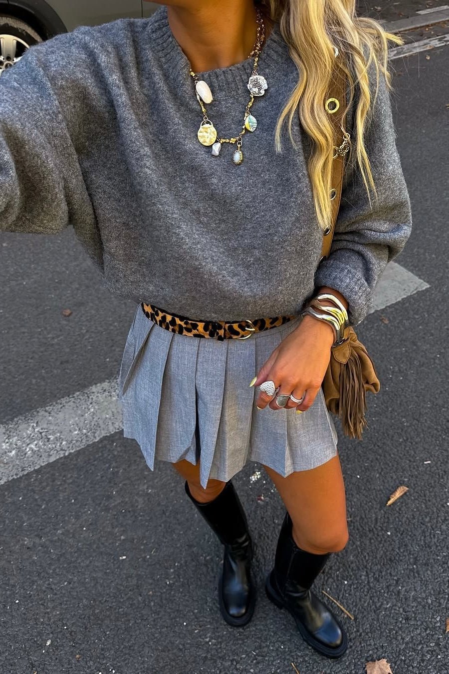 Maglione a coste Nora