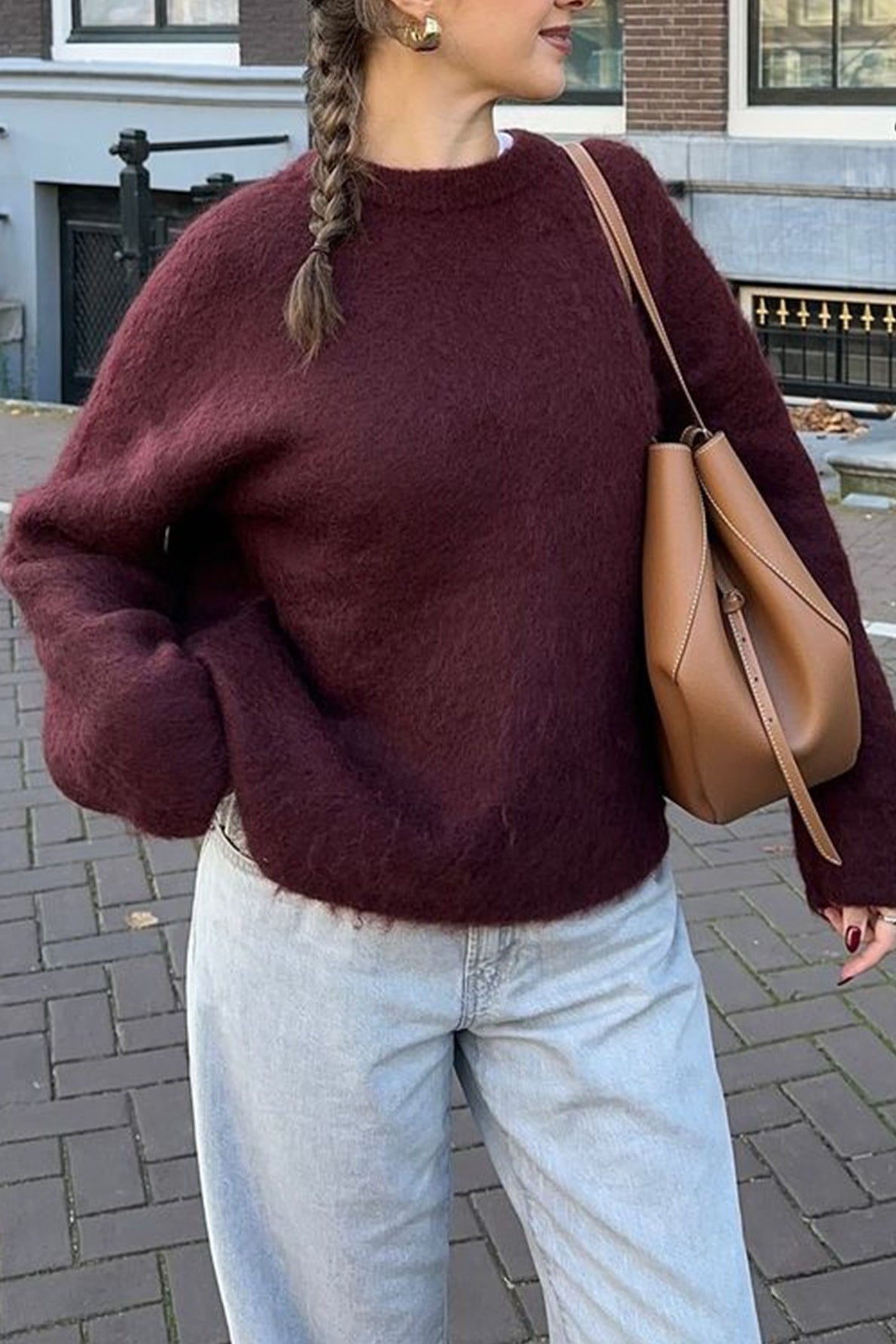 Maglione a coste Nora