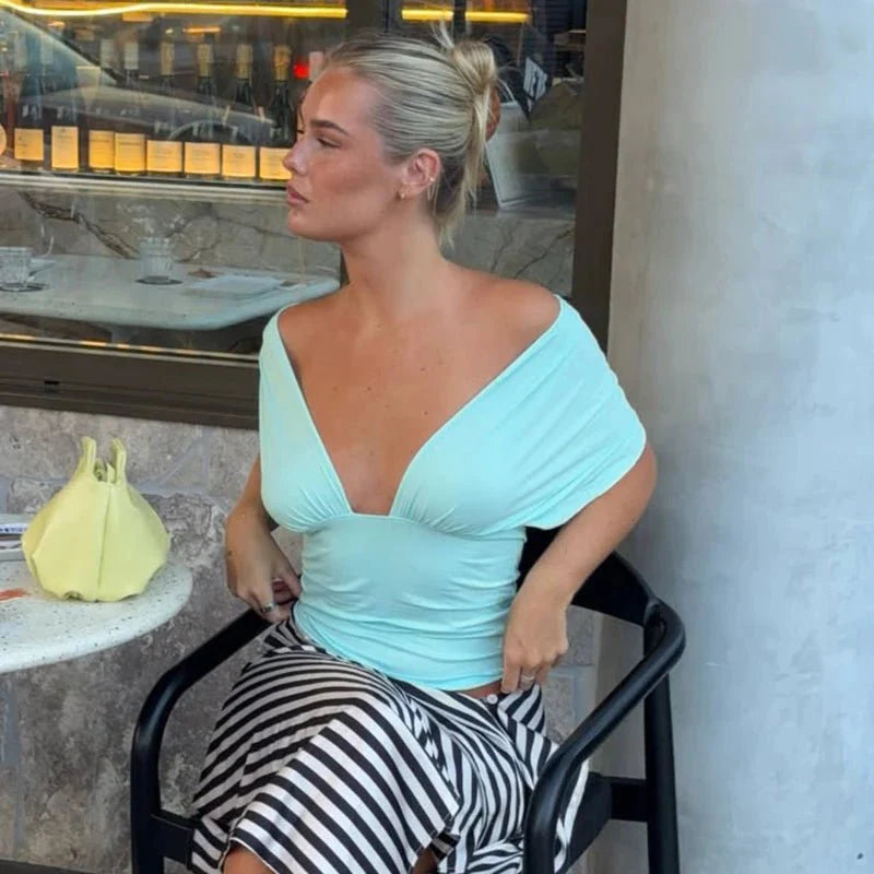 Crop top Luana con lacci