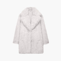 Cappotto in pelliccia sintetica Agnes di media lunghezza