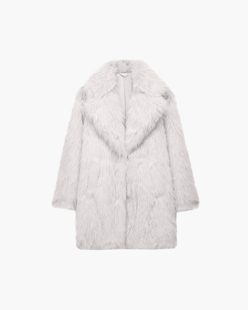 ZEYA - Agnes Mid Length faux fur Coat