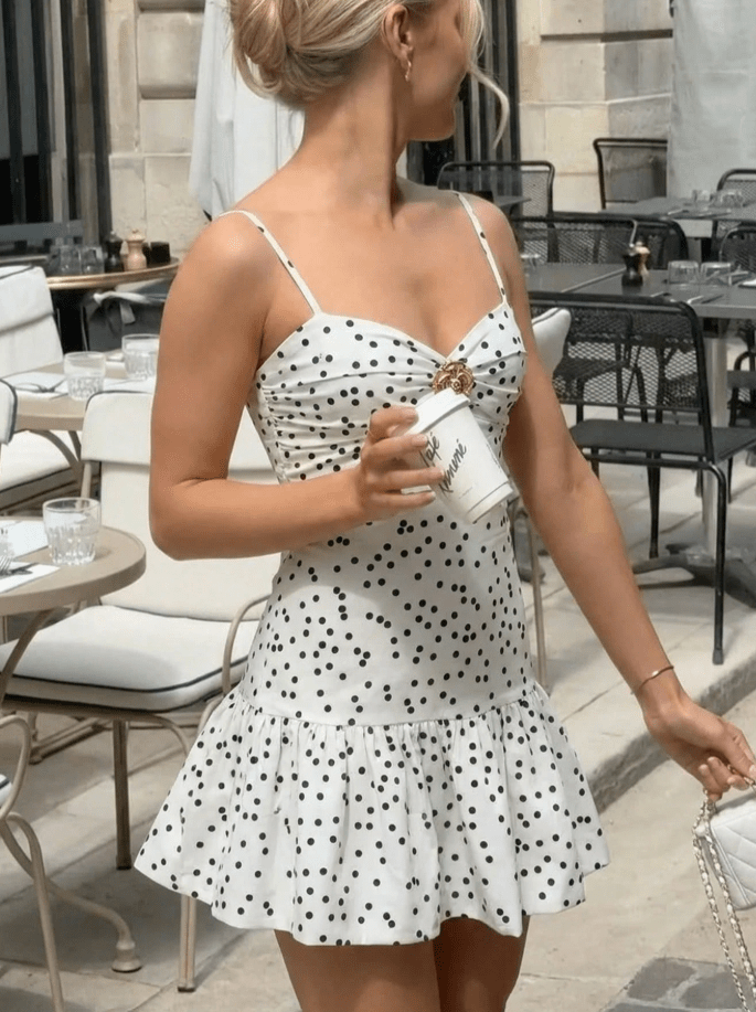 ZEYA - Ahanda Polka Dot Mini Dress