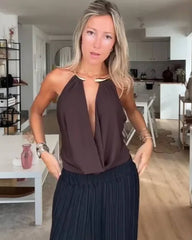 Body drappeggiato senza schiena Alessi